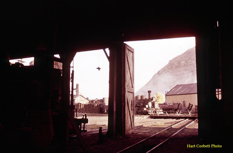 View Out of Roundhouse, Durango, 7-25-60.