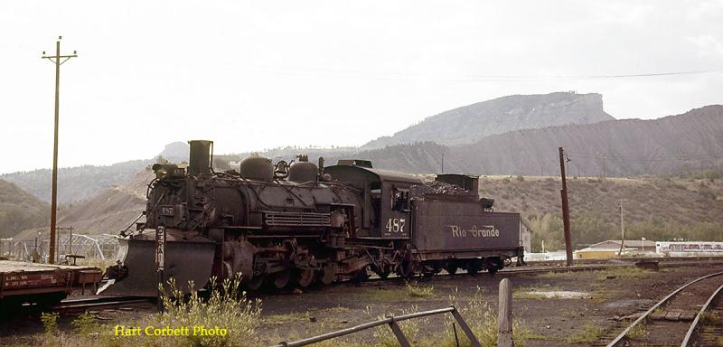 #487, Roundhouse Yard, Durango, 7-25-60.