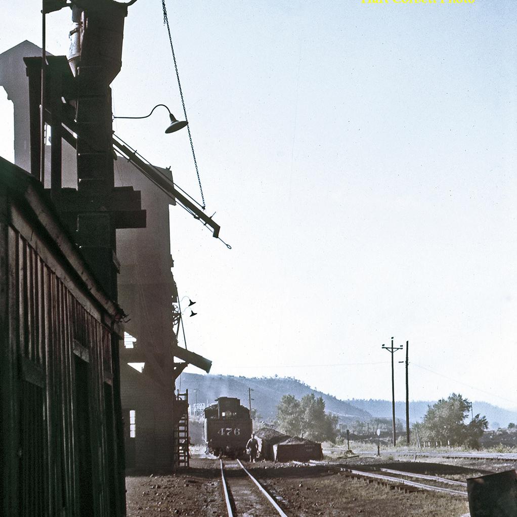 #476 at Coal Tipple, Durango, 7-26-60.