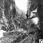 Hanging Rock. From Stereoview by C.R. Savage