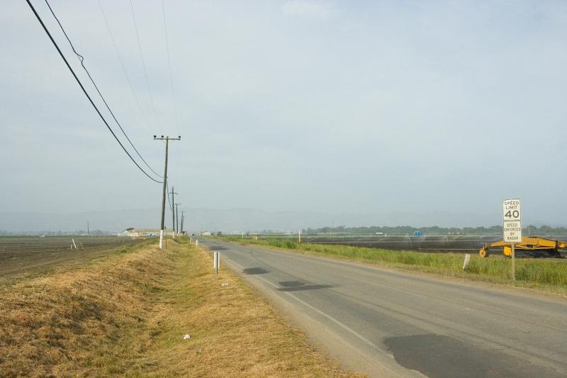 Along Beach St. looking towards Watsonville (East).