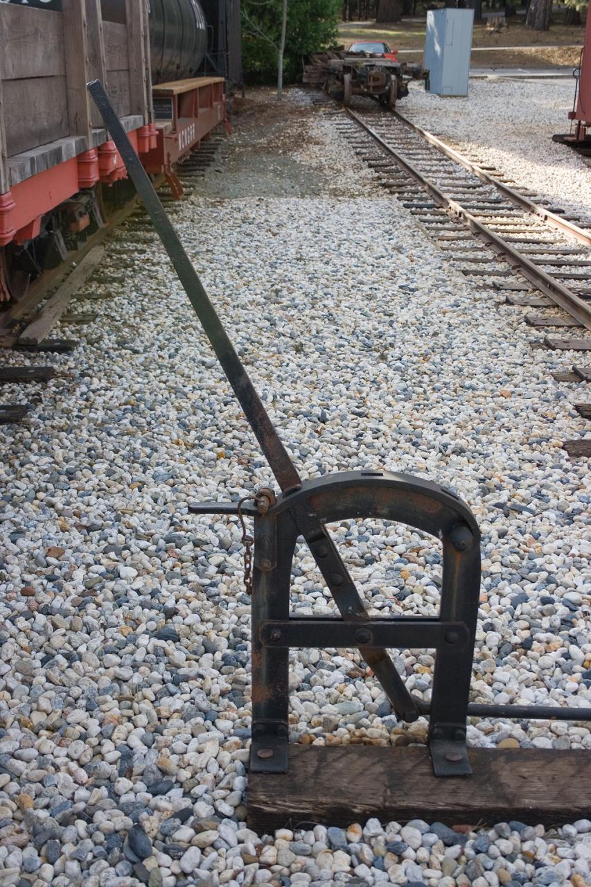 Diamond Springs engine house switch stand 2