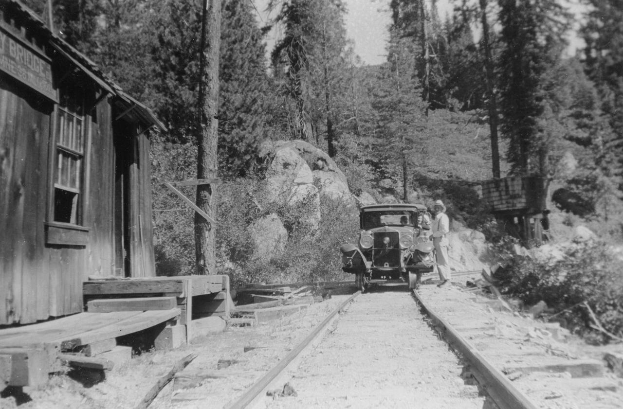 Bill Burner and the Graham-Paige at Clavey Bridge