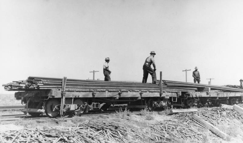 Flatcar #156 in Battle Mountain, 1938