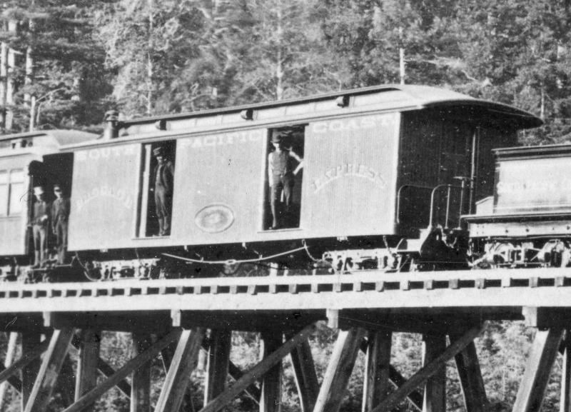 Baggage Express #3 on Big Trees Trestle