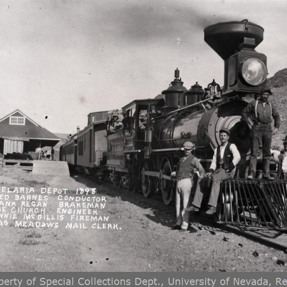 Train at Candelaria, 1898.