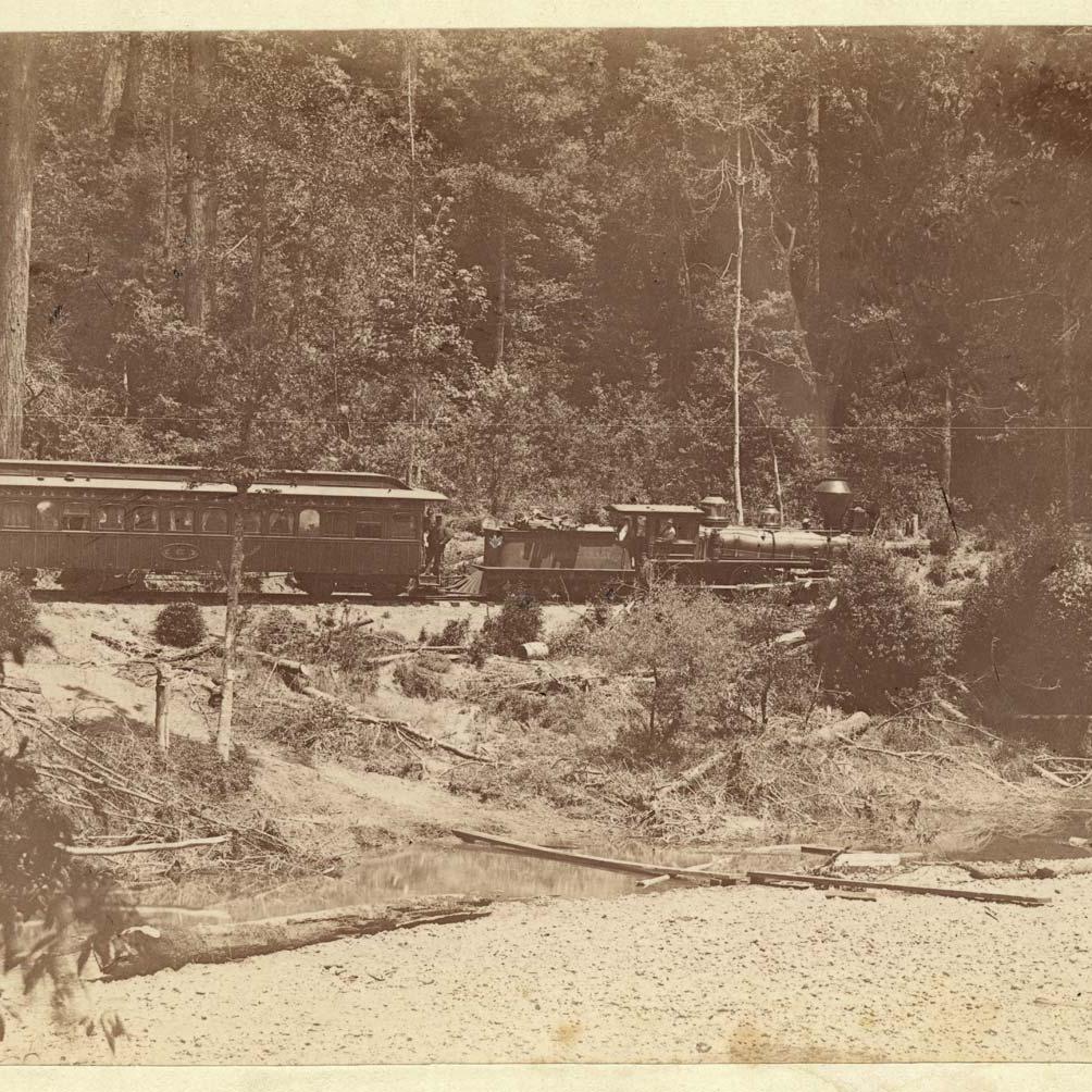 #1 and train waits in Truckee, 1921.