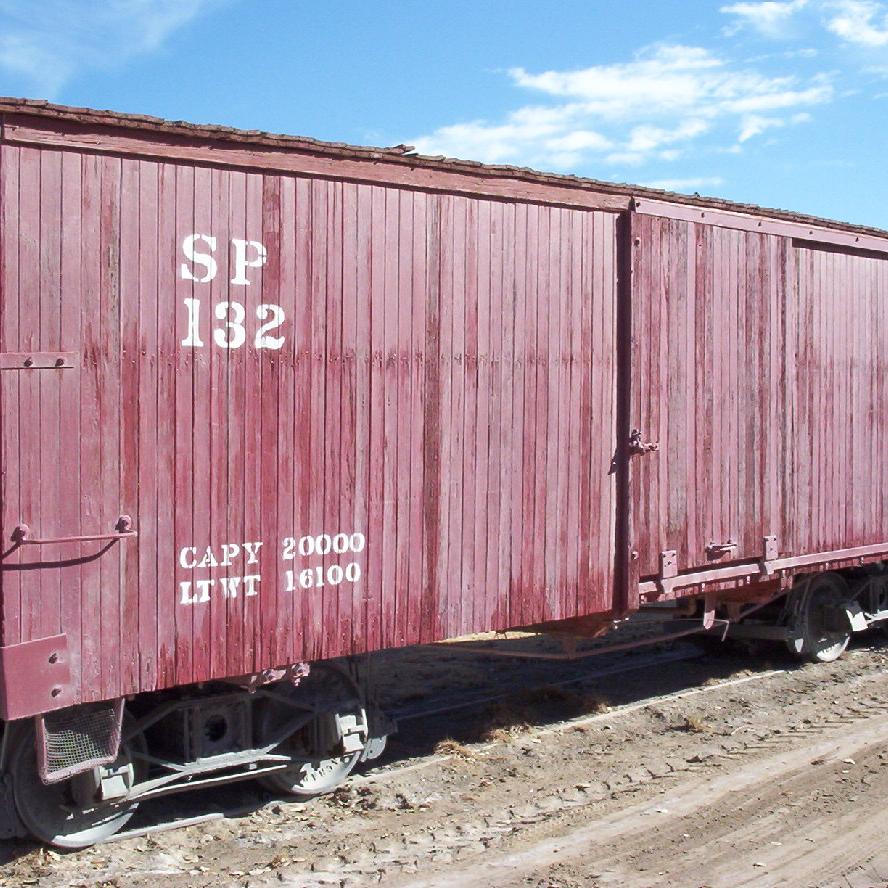 Boxcar #132 at Laws, 2003.