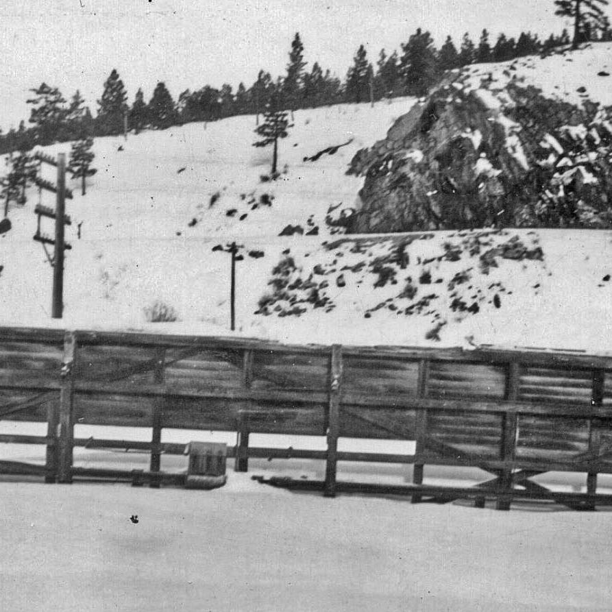 Abandoned coach body in Tahoe City.