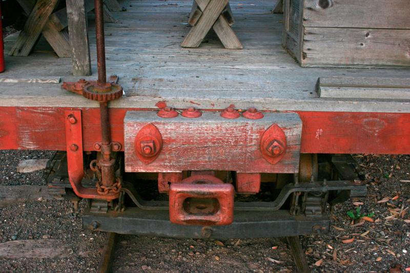 Flatcar #64, end sill.