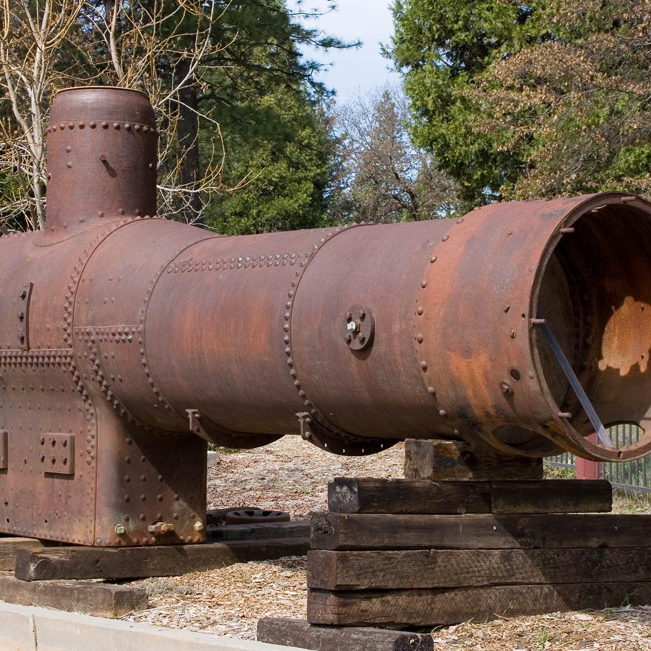 Boiler on display.