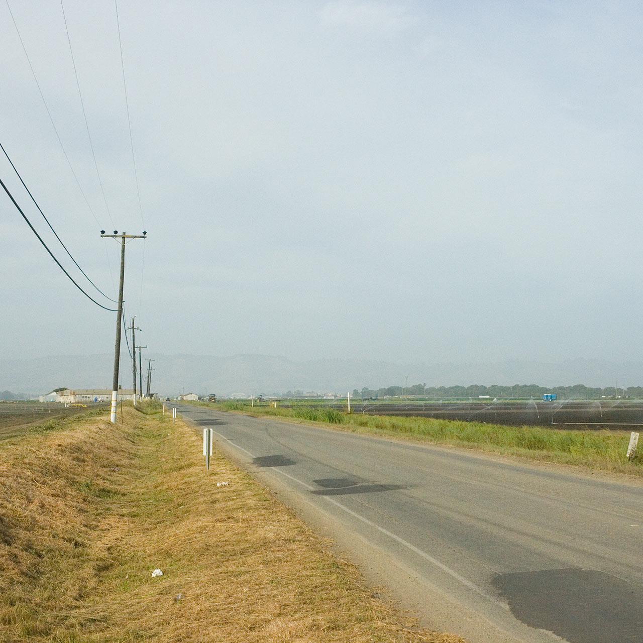 Along Beach St. looking towards Watsonville (East).