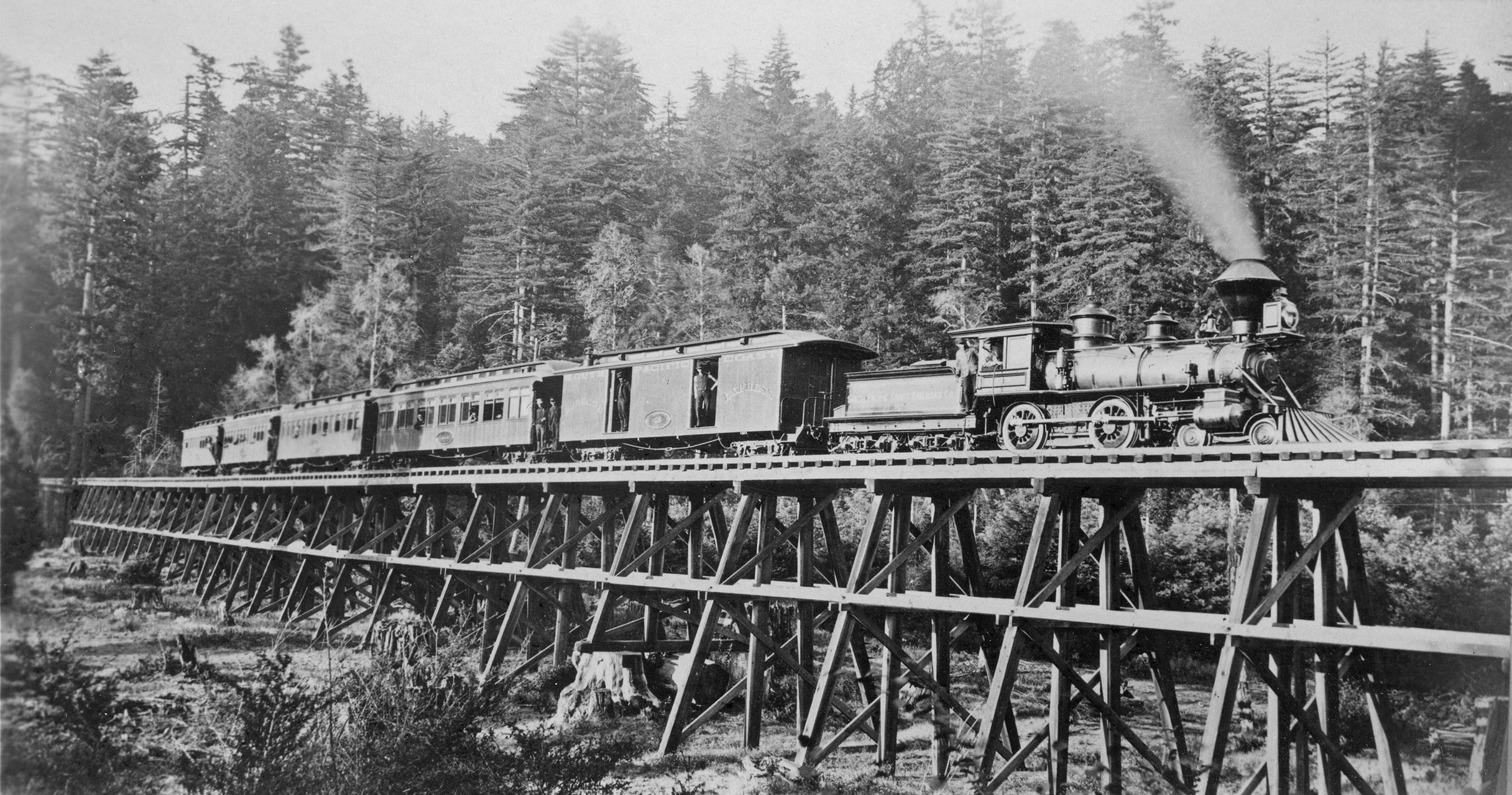 San Lorenzo river bridge circa 1885.