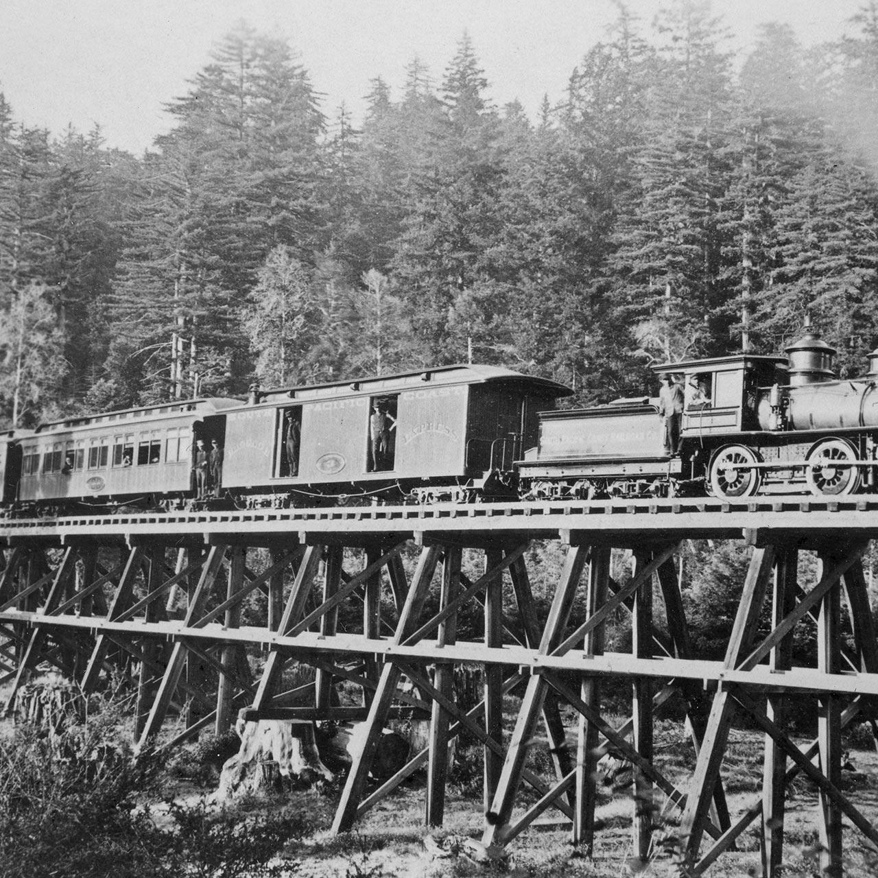 San Lorenzo river bridge circa 1885.