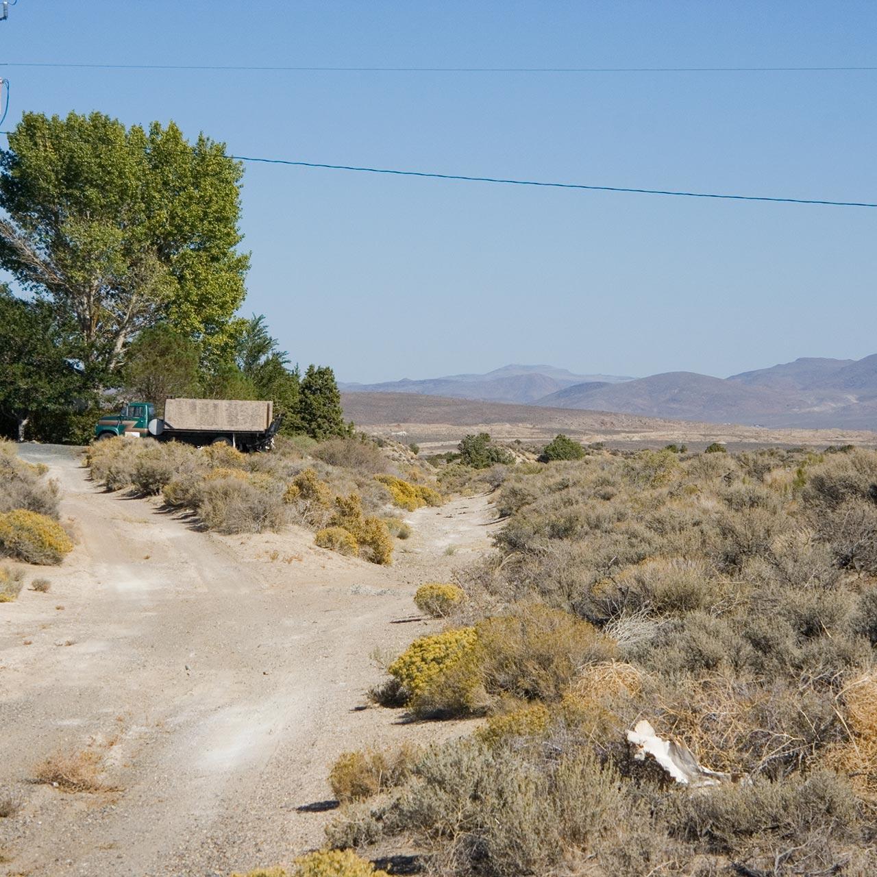 C&C ROW crossing highway 341, looking east.