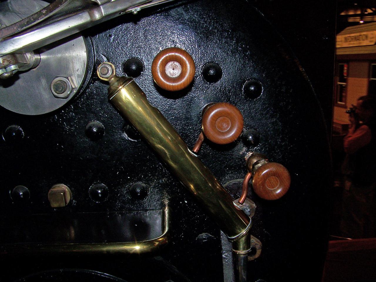 Cab Interior: Drip cup, cocks