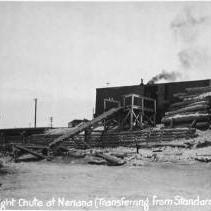 Baggage & freight at Nenana (transferring from standard to narrow gauge).