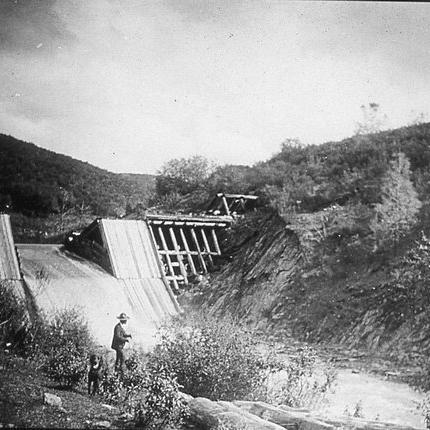 Dam across Blacks Creek