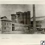 New Oswego iron furnace circa 1890. "W.S. Ladd" at lower right.