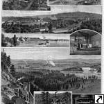 Page from West Shore Magazine showing iron works and mine.