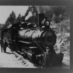 Northwest Pacific Railroad Engine No. 92, Camp Meeker, California, 1908