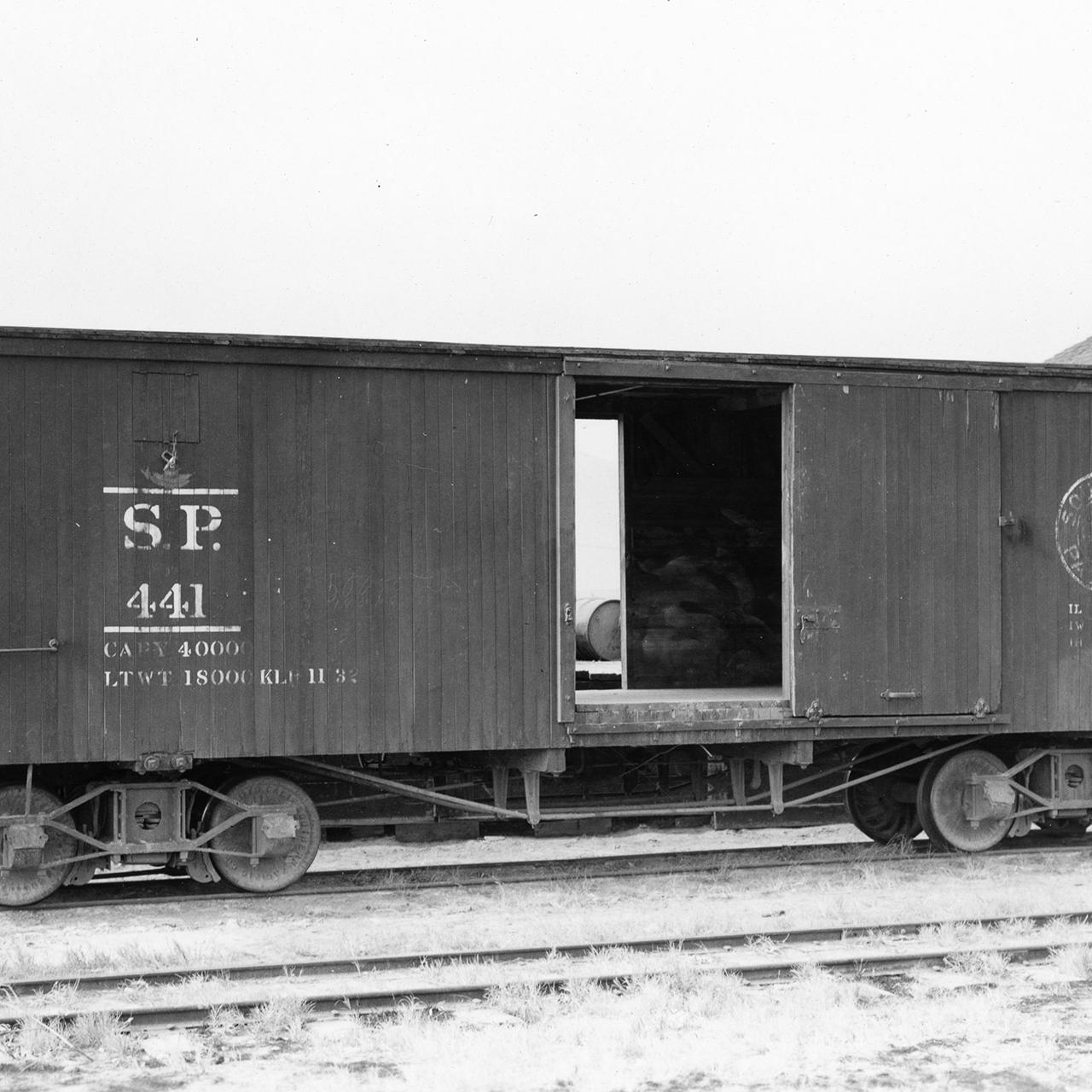 Boxcar #441 in Laws, 1939.