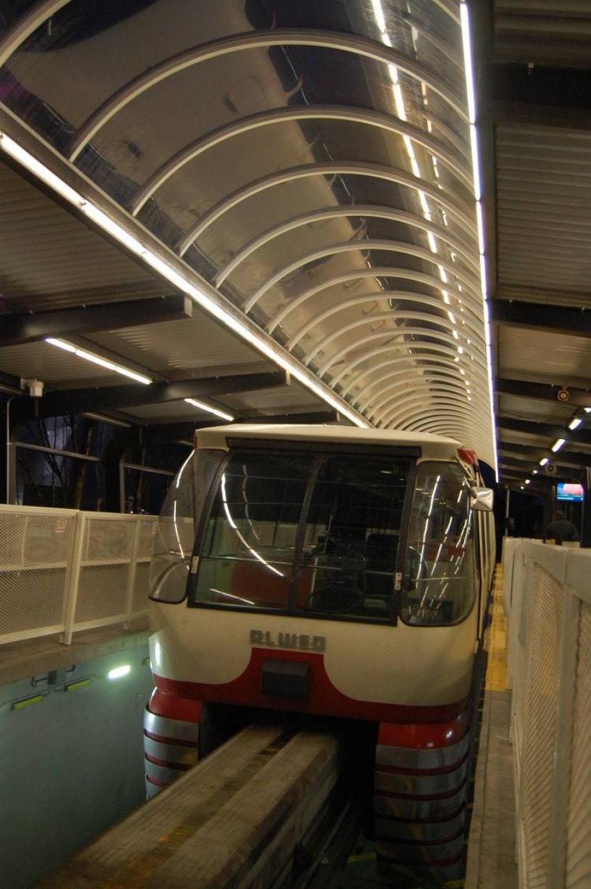 Monorail at station