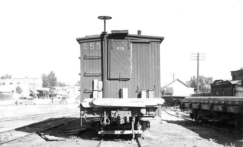 Boxcar #253 at Battle Mountain, end view.