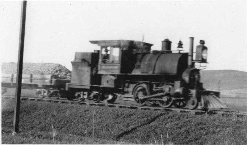 #1 (as a 2-4-4T) near Mills Orchard, unknown date.
