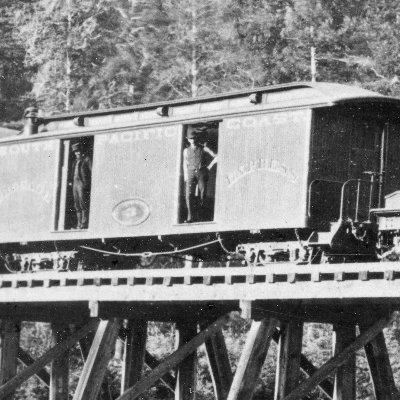 Baggage Express #3 on Big Trees Trestle