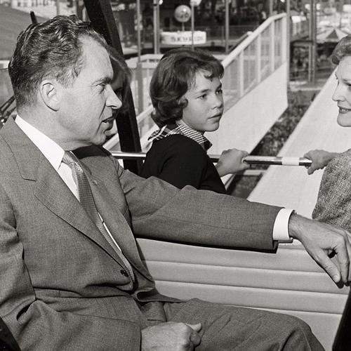 The Nixon family rides the Monorail
