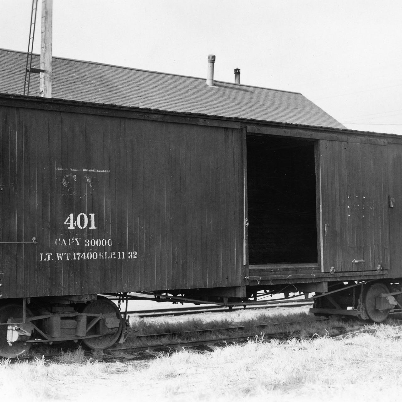 Boxcar #401 in Laws.