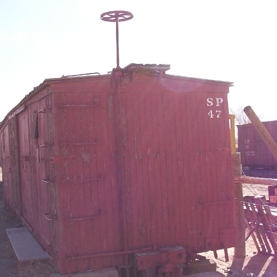 Boxcar #47, end view. 2003.