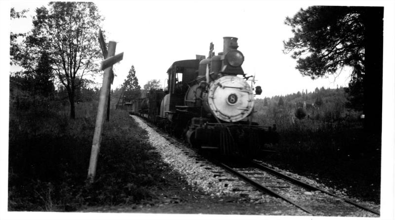 #8 and train at a grade crossing